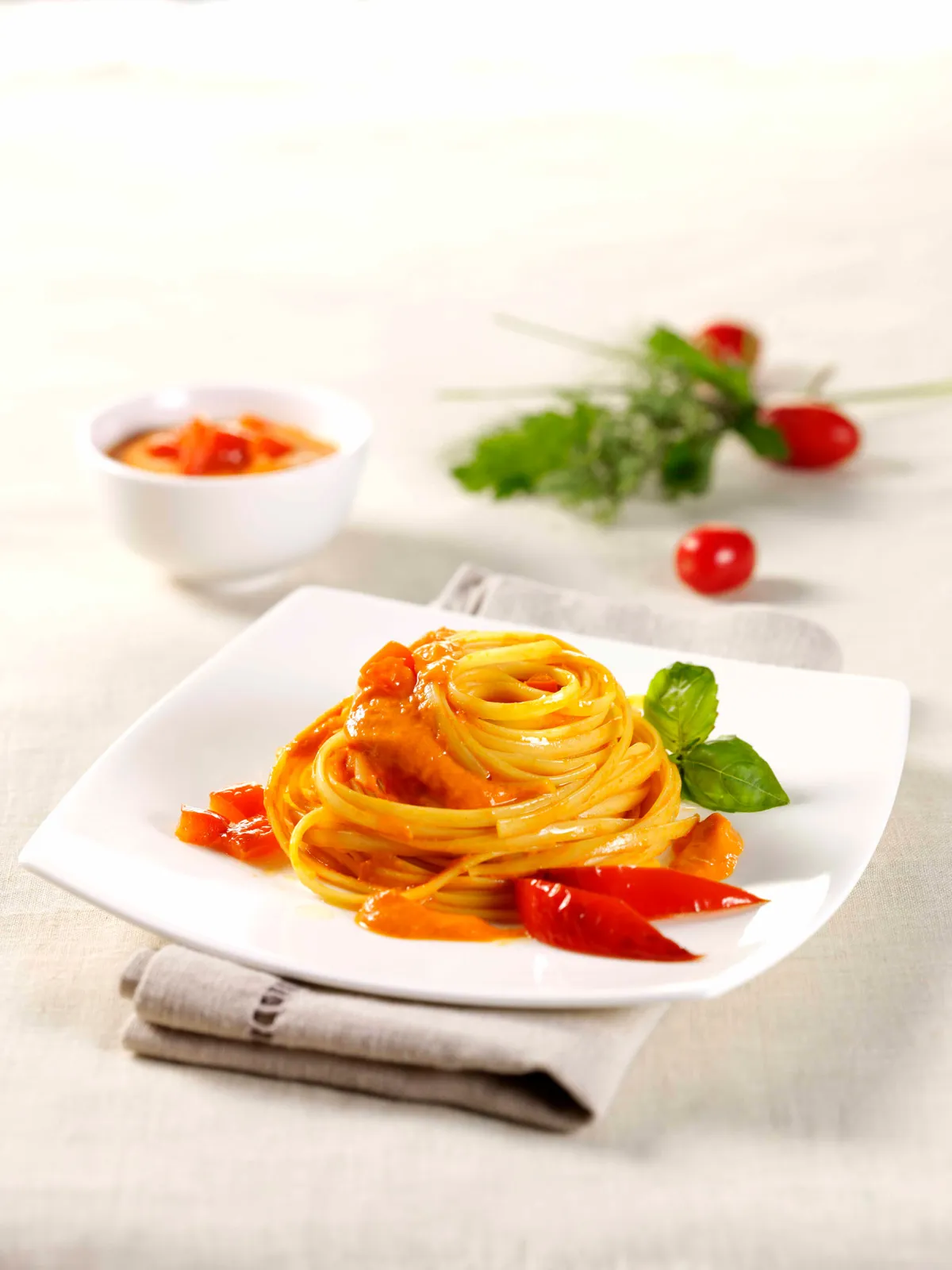 Bavette alla crema di Peperoni