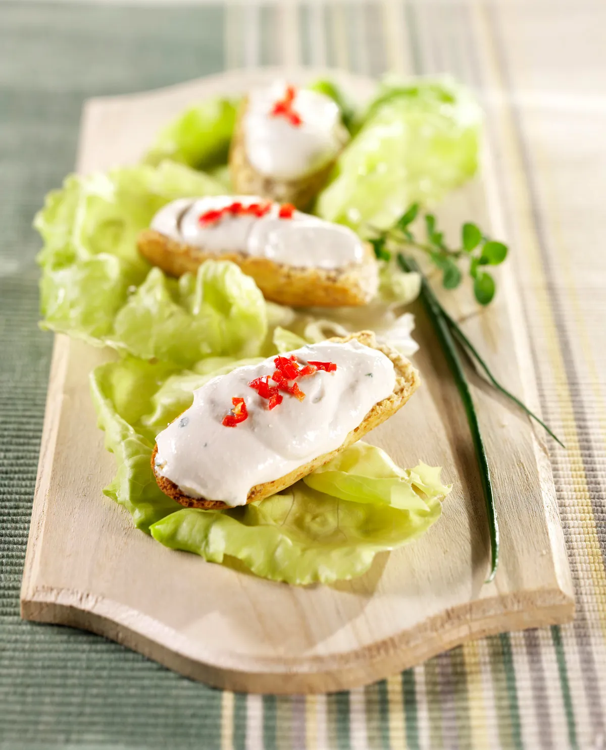 Crostini con Crema di Tofu Aromatica