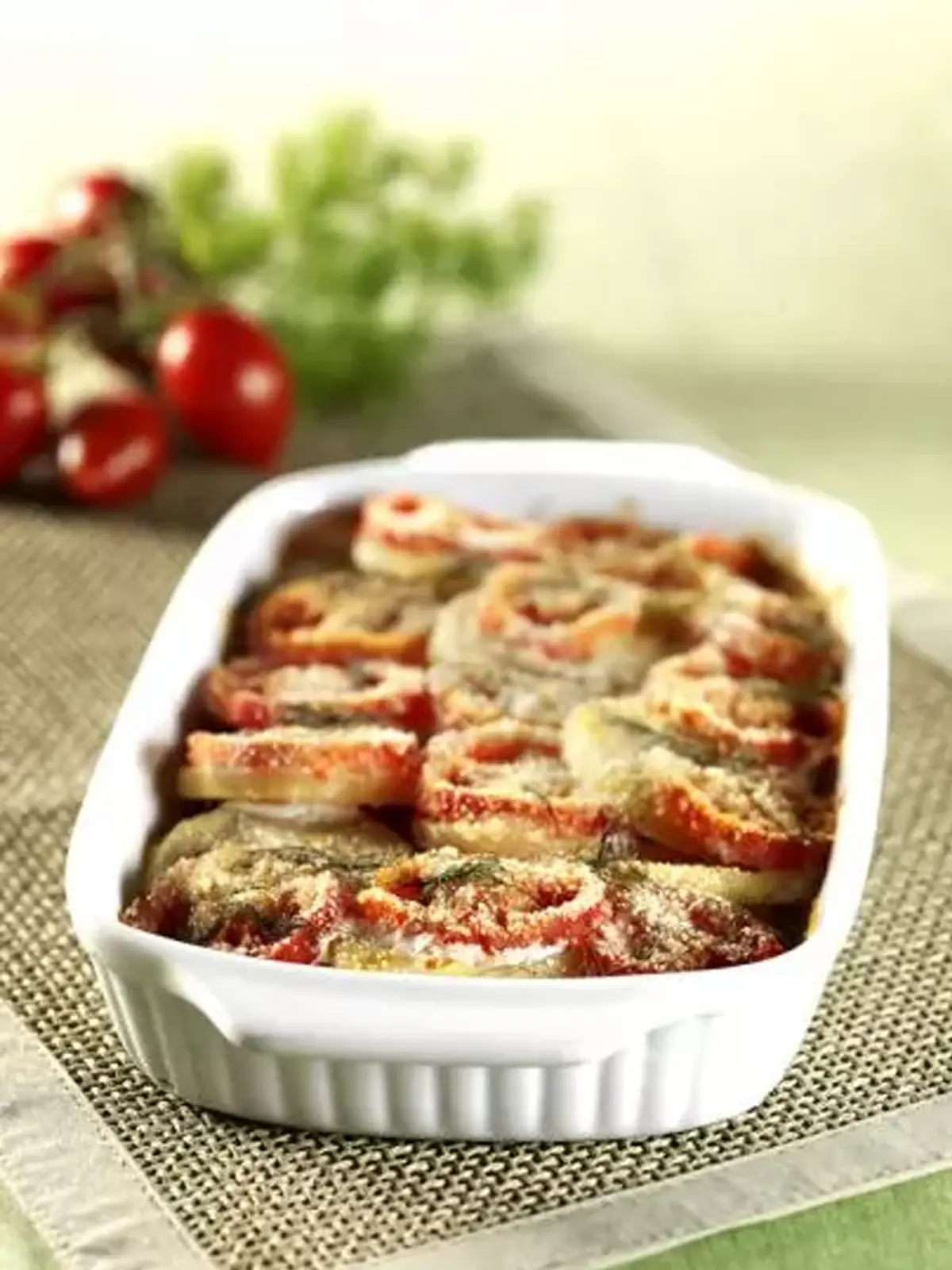 Gratin di Patate e Pomodori al Finocchietto